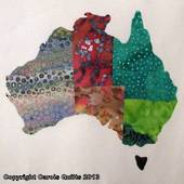 Australia map template
